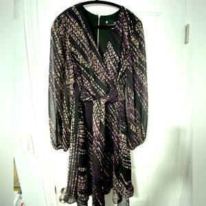 Chiffon flowy evening dress